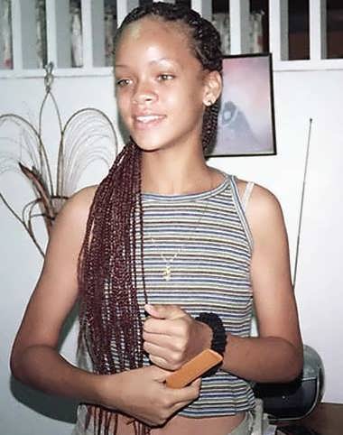 Rihanna in her teenage years