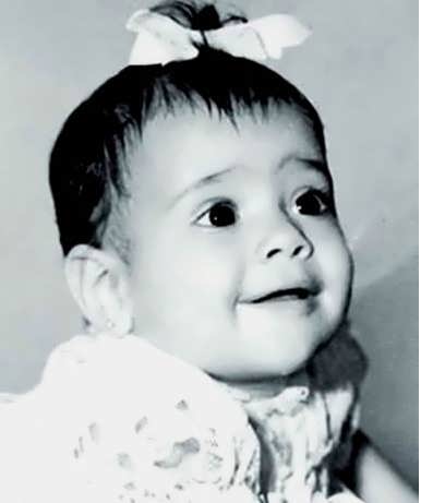 Salma Hayek baby photo