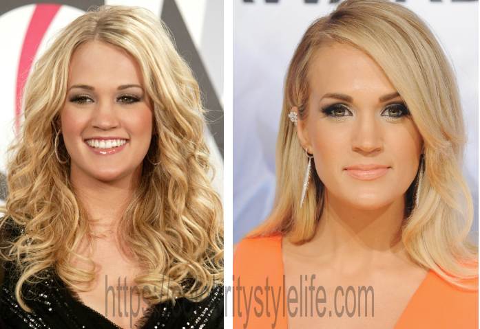 Carrie Underwood nose job before and after?